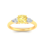 Load image into Gallery viewer, 3-stone-vivid-yellow-cushion-cut-cathedral-ring-in-yellow-gold-fdenr9210cugvyellowangle5-nl-yg.jpg