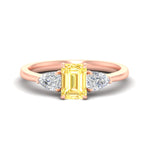 Load image into Gallery viewer, 3-stone-vivid-yellow-emerald-cut-cathedral-ring-in-rose-gold-fdenr9210emgvyellowsleep-nl-rg.jpg