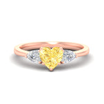 Load image into Gallery viewer, 3-stone-vivid-yellow-heart-shaped-cathedral-ring-in-rose-gold-fdenr9210htgvyellowsleep-nl-rg.jpg