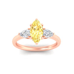 Load image into Gallery viewer, 3-stone-vivid-yellow-marquise-cut-cathedral-ring-in-rose-gold-fdenr9210mqgvyellowangle5-nl-rg.jpg