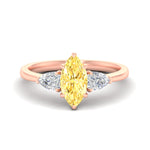 Load image into Gallery viewer, 3-stone-vivid-yellow-marquise-cut-cathedral-ring-in-rose-gold-fdenr9210mqgvyellowsleep-nl-rg.jpg