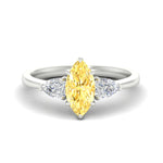Load image into Gallery viewer, 3-stone-vivid-yellow-marquise-cut-cathedral-ring-in-white-gold-fdenr9210mqgvyellowsleep-nl-wg.jpg