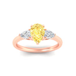 Load image into Gallery viewer, 3-stone-vivid-yellow-pear-shaped-cathedral-ring-in-rose-gold-fdenr9210pegvyellowangle5-nl-rg.jpg
