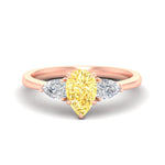 Load image into Gallery viewer, 3-stone-vivid-yellow-pear-shaped-cathedral-ring-in-rose-gold-fdenr9210pegvyellowsleep-nl-rg.jpg