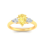 Load image into Gallery viewer, 3-stone-vivid-yellow-pear-shaped-cathedral-ring-in-yellow-gold-fdenr9210pegvyellowangle5-nl-yg.jpg