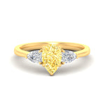 Load image into Gallery viewer, 3-stone-vivid-yellow-pear-shaped-cathedral-ring-in-yellow-gold-fdenr9210pegvyellowsleep-nl-yg.jpg