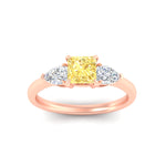 Load image into Gallery viewer, 3-stone-vivid-yellow-princess-cut-cathedral-ring-in-rose-gold-fdenr9210prgvyellowangle5-nl-rg.jpg