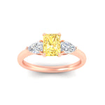 Load image into Gallery viewer, 3-stone-vivid-yellow-radiant-cut-cathedral-ring-in-rose-gold-fdenr9210ragvyellowangle5-nl-rg.jpg