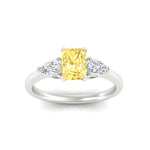 Load image into Gallery viewer, 3-stone-vivid-yellow-radiant-cut-cathedral-ring-in-white-gold-fdenr9210ragvyellowangle5-nl-wg.jpg