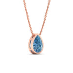 Load image into Gallery viewer, 4-carat-bezel-pear-water-drop-vivid-blue-solitaire-pendant-in-rose-gold-fdpd10538pegvblueangle3-4.00ct-nl-rg.jpg?v=1787819662