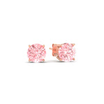 Load image into Gallery viewer, Fancy Lab Colored Diamond Round Cut Stud Earring