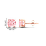 Load image into Gallery viewer, Fancy Lab Colored Diamond Round Cut Stud Earring