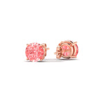 Load image into Gallery viewer, 4-carat-fancy-color-lab-grown-round-vivid-pink-stud-earrings-in-rose-gold-fdear10411rogvpinkangle4-4.00ct-nl-rg.jpg?v=1786968027