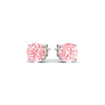 Load image into Gallery viewer, Fancy Lab Colored Diamond Round Cut Stud Earring