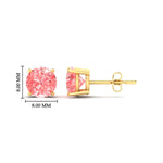 Load image into Gallery viewer, 4-carat-fancy-color-lab-grown-round-vivid-pink-stud-earrings-in-yellow-gold-fdear10411rogvpinkangle2-4.00ct-nl-yg-hw.jpg?v=1786968027