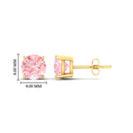 Load image into Gallery viewer, Fancy Lab Colored Diamond Round Cut Stud Earring
