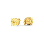 Load image into Gallery viewer, 4-carat-fancy-color-lab-grown-round-vivid-yellow-stud-earrings-in-yellow-gold-fdear10411rogvyellowangle4-4.00ct-nl-yg.jpg?v=1786968026
