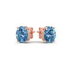 Load image into Gallery viewer, 4-carat-oval-cut-vivid-blue-diamond-stud-earrings-in-rose-gold-fdear10411ovgvblueangle3-4.00ct-nl-rg.jpg