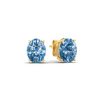 Load image into Gallery viewer, 4-carat-oval-cut-vivid-blue-diamond-stud-earrings-in-yellow-gold-fdear10411ovgvblueangle1-4.00ct-nl-yg.jpg