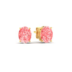 Load image into Gallery viewer, 4-carat-oval-cut-vivid-pink-diamond-stud-earrings-in-yellow-gold-fdear10411ovgvpinkangle1-4.00ct-nl-yg.jpg