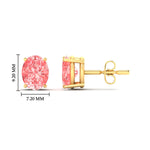 Load image into Gallery viewer, 4-carat-oval-cut-vivid-pink-diamond-stud-earrings-in-yellow-gold-fdear10411ovgvpinkangle2-4.00ct-nl-yg-hw.jpg