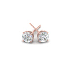 Load image into Gallery viewer, 0.25 To 5 Carat Lab Diamond Round Stud Earring 14K Gold
