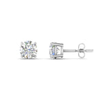 Load image into Gallery viewer, 0.25 To 5 Carat Lab Diamond Round Stud Earring 14K Gold
