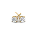 Load image into Gallery viewer, 0.25 To 5 Carat Lab Diamond Round Stud Earring 14K Gold
