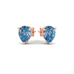 Load image into Gallery viewer, 4-carat-vivid-blue-pear-cut-3-prong-earring-in-rose-gold-fdear10411peblueangle3-4.00ct-nl-rg.jpg
