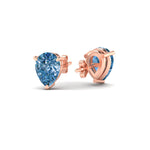 Load image into Gallery viewer, 4-carat-vivid-blue-pear-cut-3-prong-earring-in-rose-gold-fdear10411peblueangle4-4.00ct-nl-rg.jpg