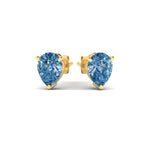 Load image into Gallery viewer, 4-carat-vivid-blue-pear-cut-3-prong-earring-in-yellow-gold-fdear10411peblueangle3-4.00ct-nl-yg.jpg
