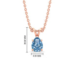 Load image into Gallery viewer, Color Lab Fancy Pear Shaped Diamond Solitaire Pendant