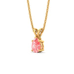 Load image into Gallery viewer, Color Lab Fancy Pear Shaped Diamond Solitaire Pendant