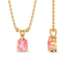 Load image into Gallery viewer, Color Lab Fancy Pear Shaped Diamond Solitaire Pendant