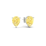 Load image into Gallery viewer, 4-carat-vivid-yellow-pear-cut-3-prong-earring-in-white-gold-fdear10411peyellowangle1-4.00ct-nl-wg.jpg