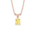 Load image into Gallery viewer, Color Lab Fancy Pear Shaped Diamond Solitaire Pendant