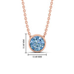 Load image into Gallery viewer, 4-ct-fancy-lab-grown-round-vived-blue-bezel-stone-pendant-in-rose-gold-fdpd10538rogvblueangle1-4.00ct-nl-rg-hw.jpg?v=1785906888