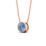 Load image into Gallery viewer, 4-ct-fancy-lab-grown-round-vived-blue-bezel-stone-pendant-in-rose-gold-fdpd10538rogvblueangle2-4.00ct-nl-rg.jpg?v=1785906888