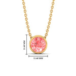 Load image into Gallery viewer, 4-ct-fancy-lab-grown-round-vived-pink-bezel-stone-pendant-in-yellow-gold-fdpd10538rogvpinkangle1-4.00ct-nl-yg-hw.jpg?v=1785906888