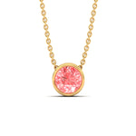 Load image into Gallery viewer, 4-ct-fancy-lab-grown-round-vived-pink-bezel-stone-pendant-in-yellow-gold-fdpd10538rogvpinkangle1-4.00ct-nl-yg.jpg?v=1785906888