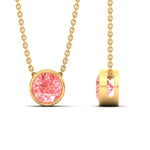 Load image into Gallery viewer, 4-ct-fancy-lab-grown-round-vived-pink-bezel-stone-pendant-in-yellow-gold-fdpd10538rogvpinkangle3-4.00ct-nl-yg.jpg?v=1785906888