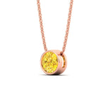 Load image into Gallery viewer, 4-ct-fancy-lab-grown-round-vived-yellow-bezel-stone-pendant-in-rose-gold-fdpd10538rogvyellowangle2-4.00ct-nl-rg.jpg?v=1785906888