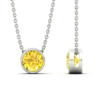 Load image into Gallery viewer, 4-ct-fancy-lab-grown-round-vived-yellow-bezel-stone-pendant-in-white-gold-fdpd10538rogvyellowangle3-4.00ct-nl-wg.jpg?v=1785906888