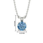 Load image into Gallery viewer, 4-ct-four-prong-fancy-lab-grown-round-vived-blue-stone-pendant-in-white-gold-fdpd8469rogvblueangle1-4.00ct-nl-wg-hw.jpg?v=1786080533