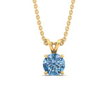 Load image into Gallery viewer, 4-ct-four-prong-fancy-lab-grown-round-vived-blue-stone-pendant-in-yellow-gold-fdpd8469rogvblueangle1-4.00ct-nl-yg_1200x1200.jpg?v=1786080533