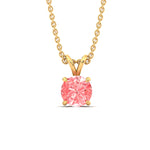 Load image into Gallery viewer, 4-ct-four-prong-fancy-lab-grown-round-vived-pink-stone-pendant-in-yellow-gold-fdpd8469rogvpinkangle1-4.00ct-nl-yg.jpg?v=1786081059