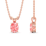 Load image into Gallery viewer, 4-ct-oval-shaped-fancy-lab-grown-vived-pink-stone-pendant-in-rose-gold-fdpd8469ovgvpinkangle3-4.00ct-nl-rg.jpg
