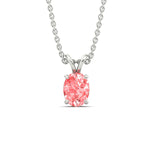 Load image into Gallery viewer, 4-ct-oval-shaped-fancy-lab-grown-vived-pink-stone-pendant-in-white-gold-fdpd8469ovgvpinkangle1-4.00ct-nl-wg.jpg