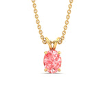 Load image into Gallery viewer, 4-ct-oval-shaped-fancy-lab-grown-vived-pink-stone-pendant-in-yellow-gold-fdpd8469ovgvpinkangle1-4.00ct-nl-yg.jpg