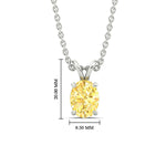Load image into Gallery viewer, 4-ct-oval-shaped-fancy-lab-grown-vived-yellow-stone-pendant-in-white-gold-fdpd8469ovgvyellowangle1-4.00ct-nl-wg-hw.jpg